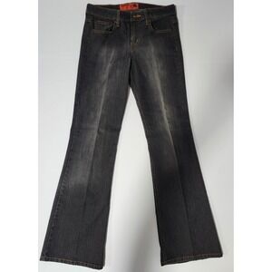 Mossimo Womens Bootcut Jeans Dark Wash Faded Black Gray Denim Size 9 Mid Rise